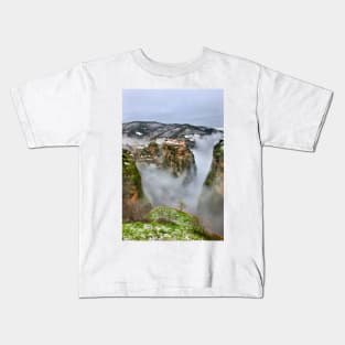 Varlaam monastery in a Meteoric state Kids T-Shirt